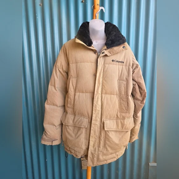 Columbia Men's Tan Puffer Jacket - Picture 1 of 14